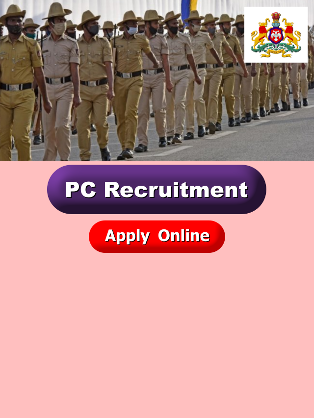 Karnataka Police Constable Recruitment 2022 Apply Online
