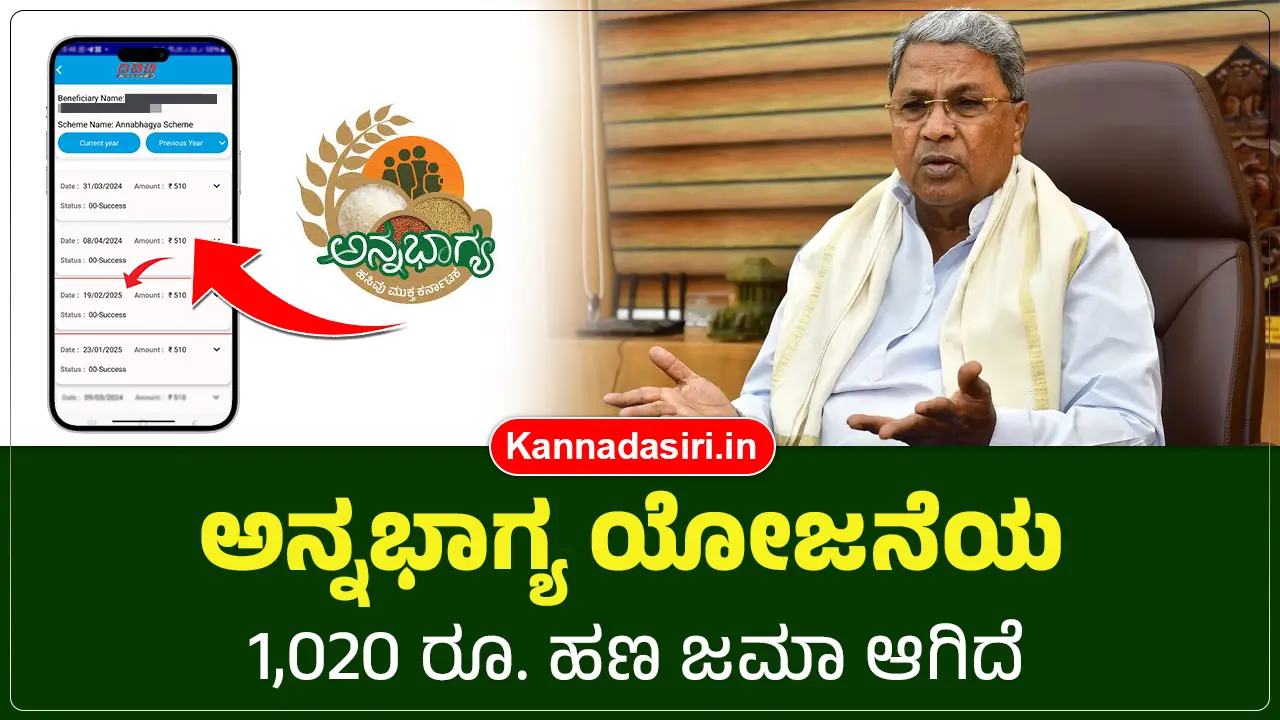 Anna Bhagya Scheme DBT Amount Credited