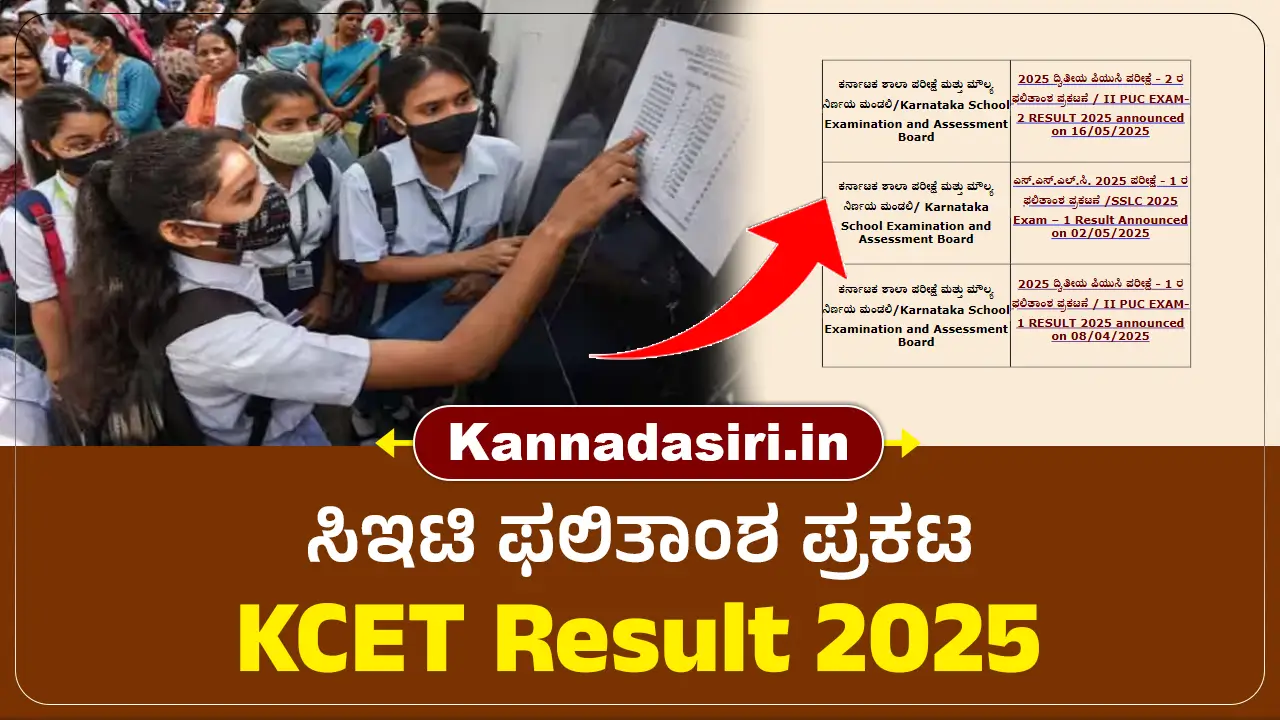 KEA KCET Result 2025